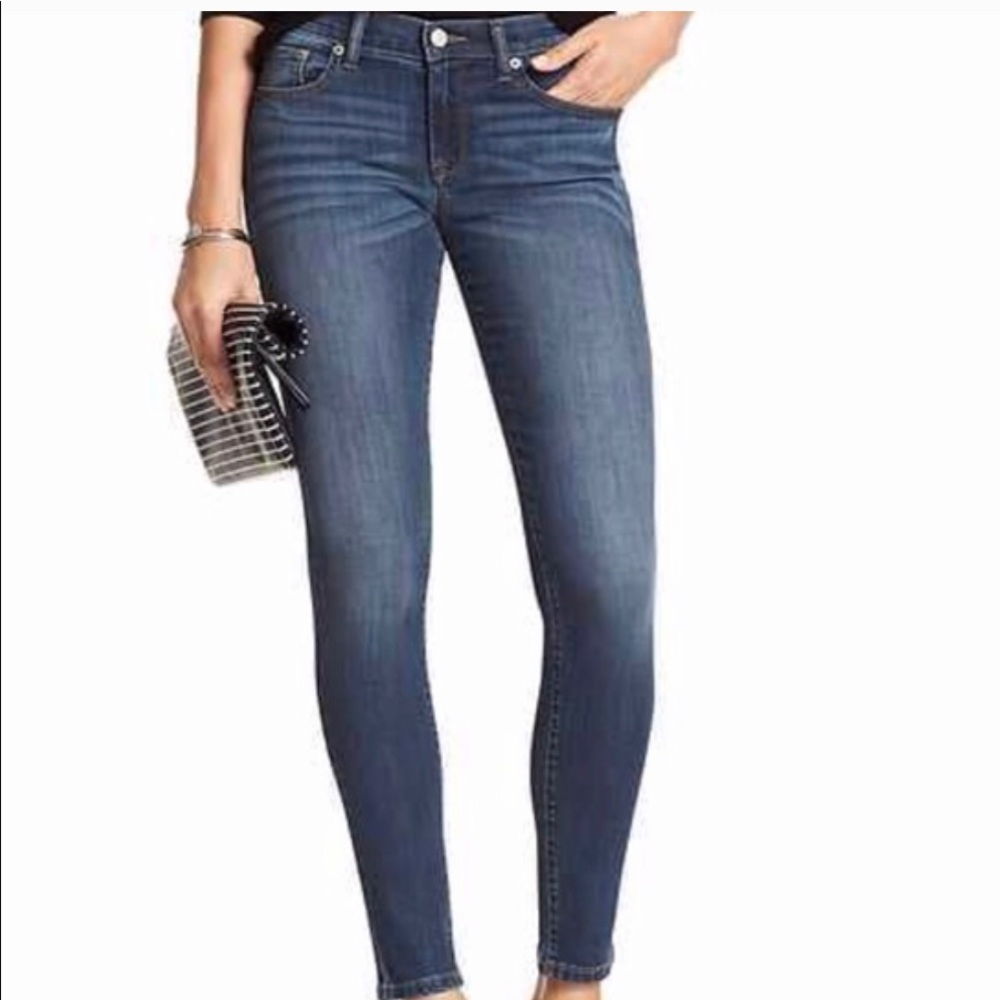 2/$30: Banana Republic Dark Wash Skinny Jeans